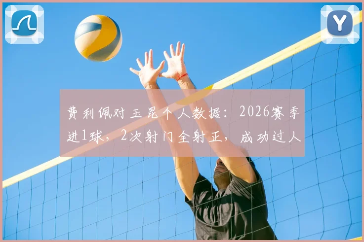 费利佩对玉昆个人数据：2026赛季进1球，2次射门全射正，成功过人1次